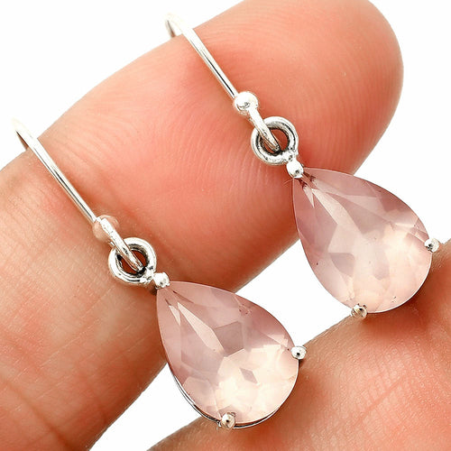 Natural Gemstones Pear Shape 925 Silver Earrings DGE1085 E-1021