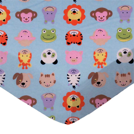 SheetWorld Fitted Pack N Play Sheet Fits Graco - 100% Cotton Flannel -