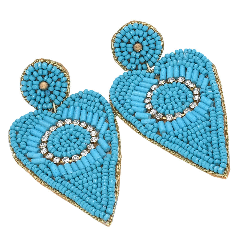 Wholesale Handmade Colorful Beaded Earrings,Hoop Dangle Earrings,
