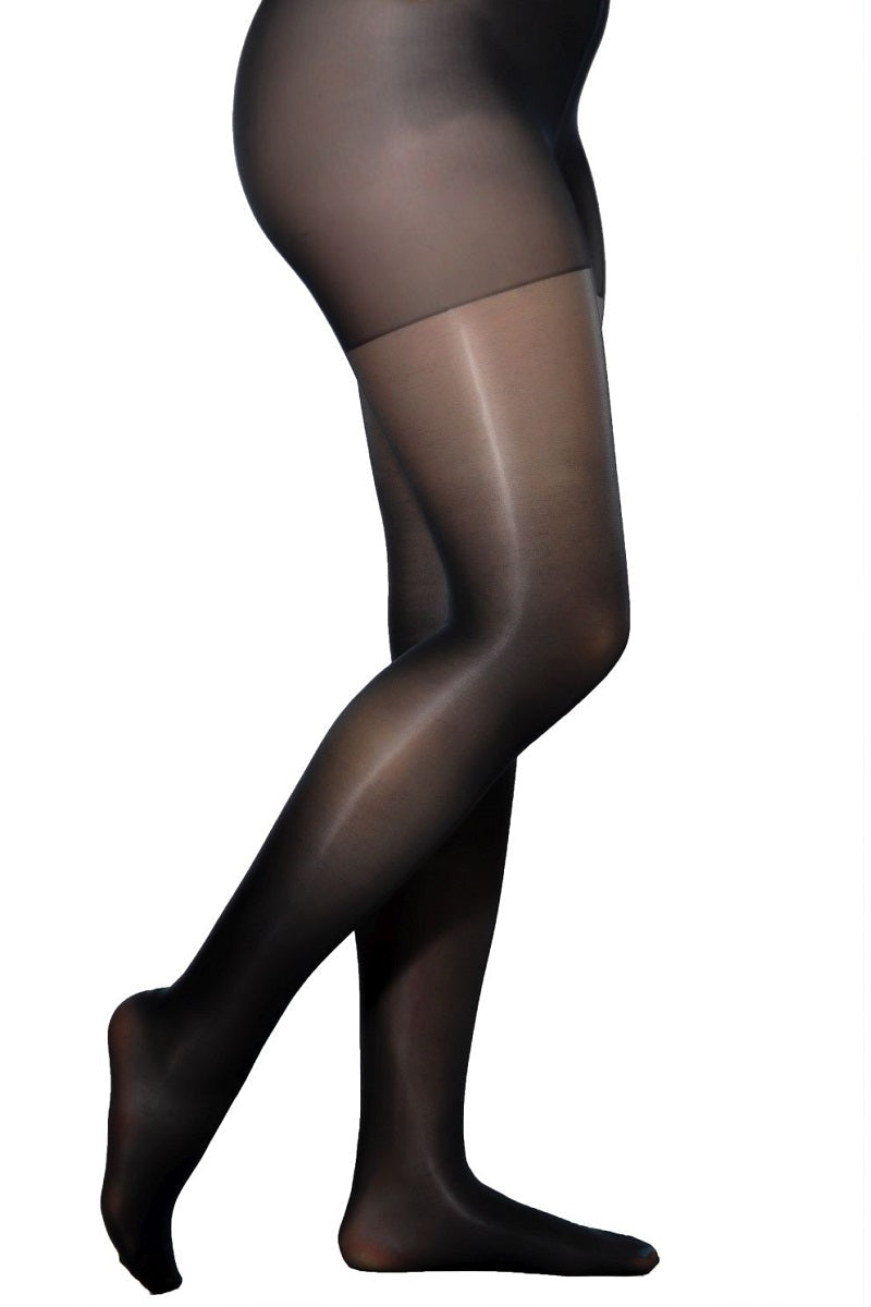 High Gloss Tights 40 Plus Size Black