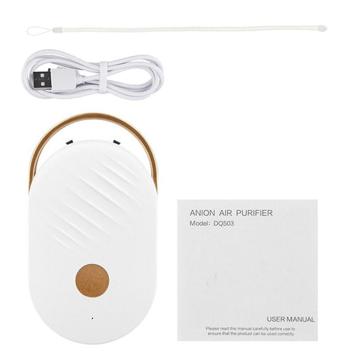 Mini lanyard Portable Air Purifier Cleaner Negative Ion USB Mini Home