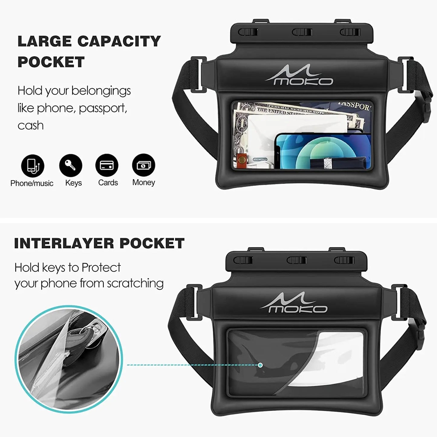 NEW ME IM Waterproof Pack Phone Pouch - Swim