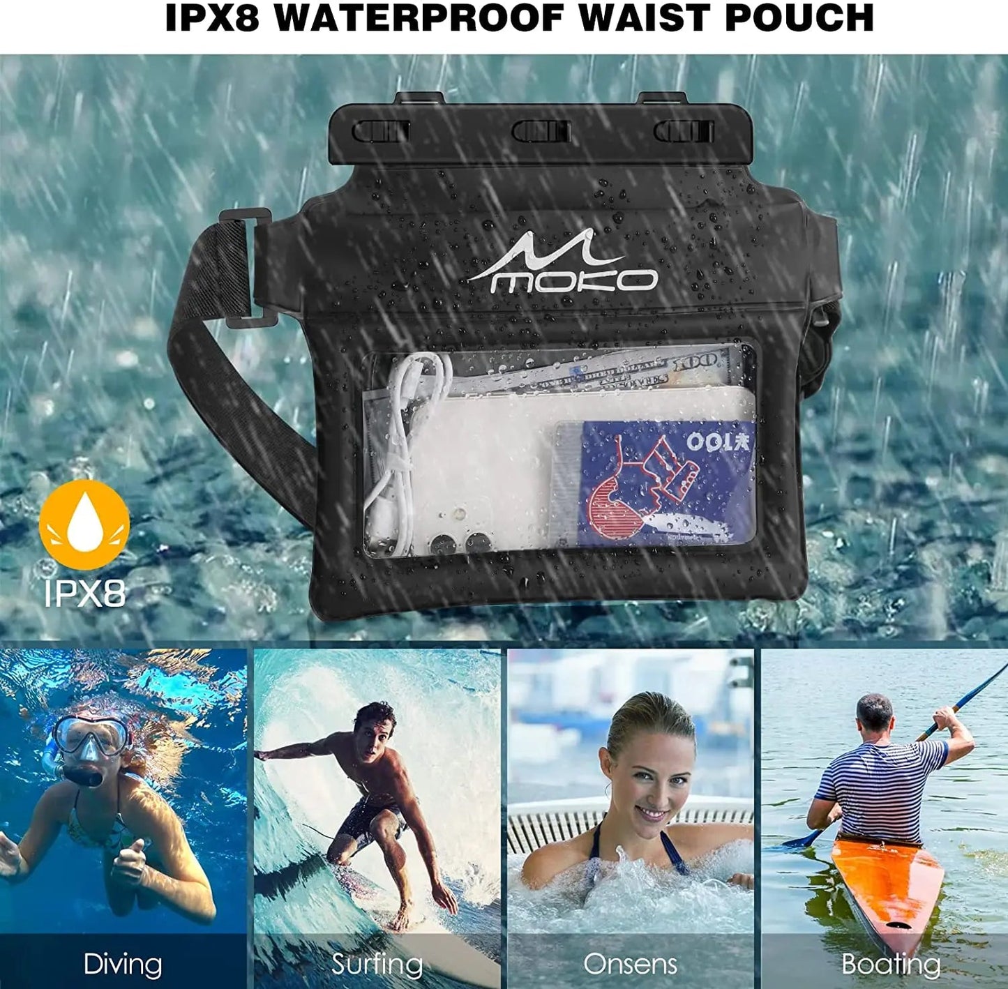 NEW ME IM Waterproof Pack Phone Pouch - Swim