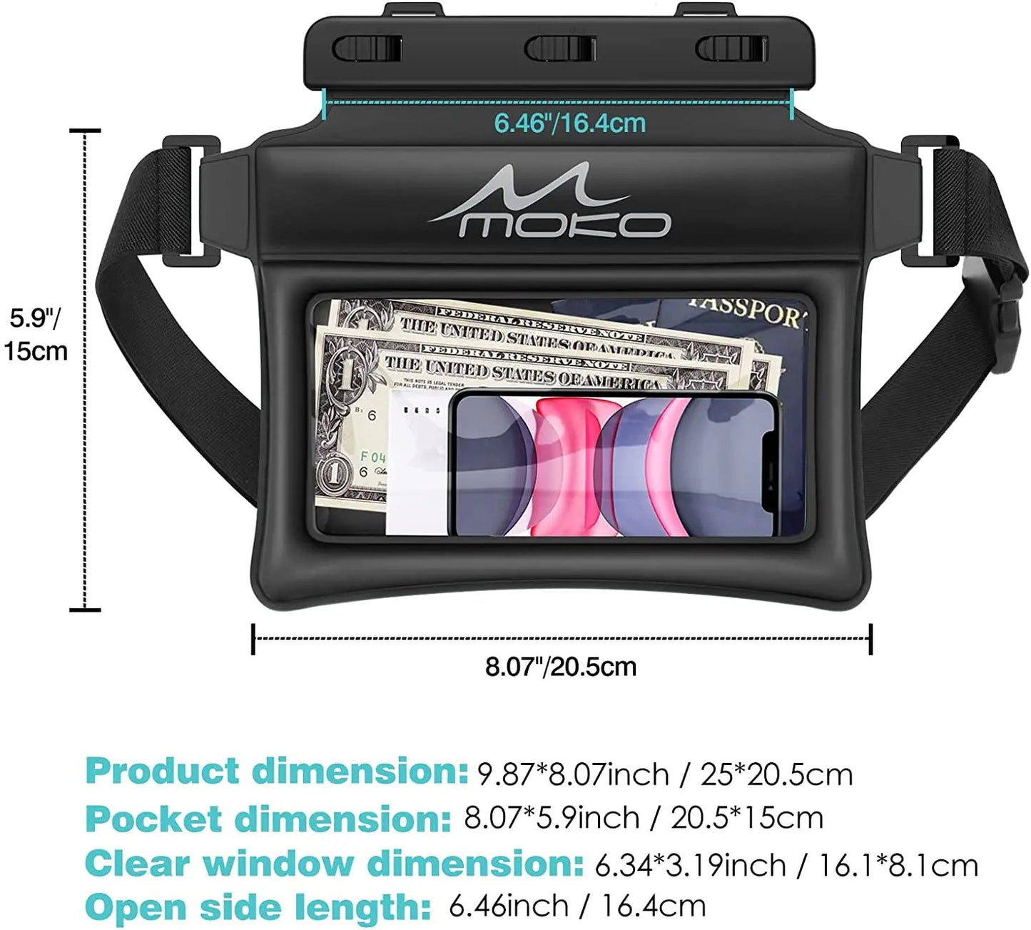 NEW ME IM Waterproof Pack Phone Pouch - Swim