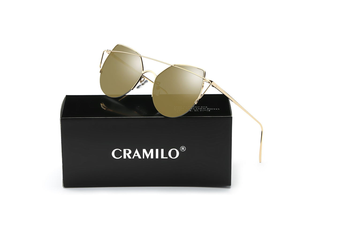 NEW ME IM Modern Cat Eye Mirrored Flat Lens Sunglasses Circle