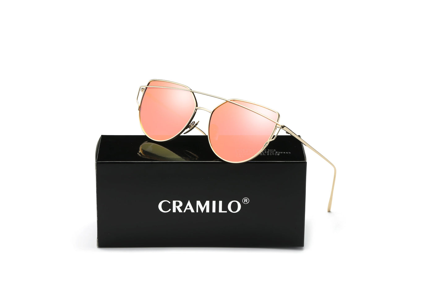 NEW ME IM Modern Cat Eye Mirrored Flat Lens Sunglasses Circle