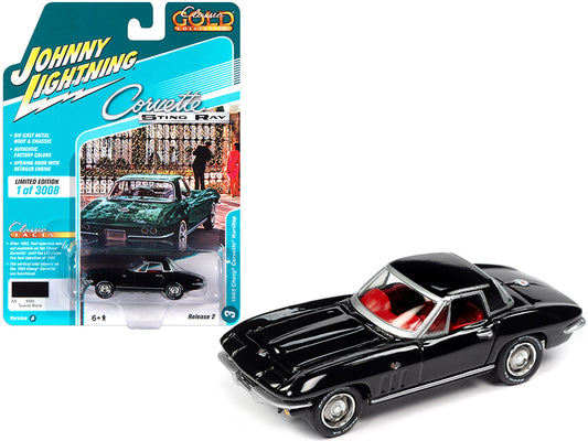 1965 Chevrolet Corvette Hardtop Tuxedo Black with Red Interior