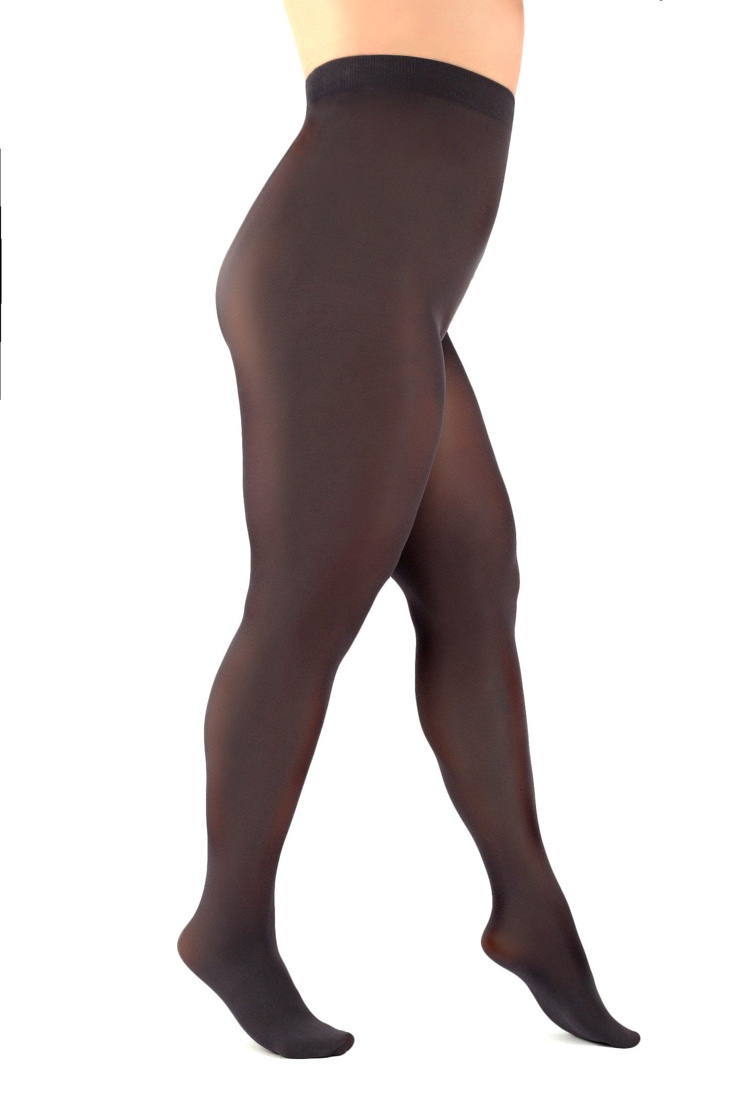 Grey Plus Size Microfiber Tights 60 DEN Aurellie