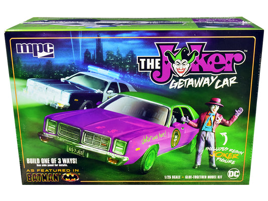 Skill 2 Model Kit 1977 Dodge Monaco with Joker Resin Figurine