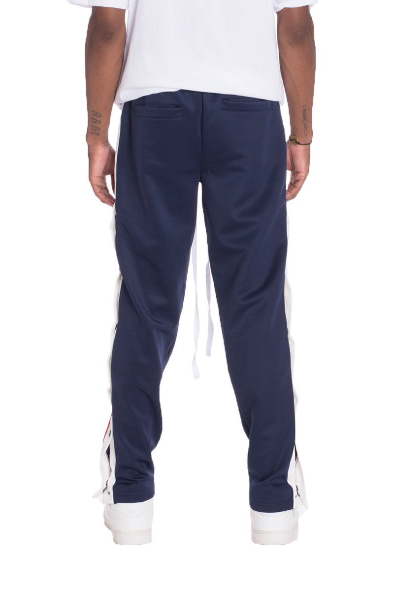 SNAP BUTTON TRACK PANTS