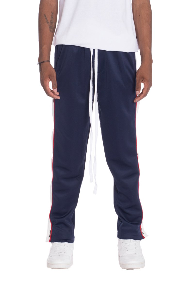 SNAP BUTTON TRACK PANTS