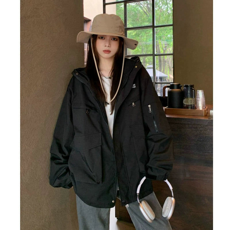 Coat for Women plus Size Waterproof Plus Size Ladies Casual Shell