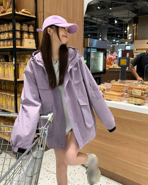 Coat for Women plus Size Waterproof Plus Size Ladies Casual Shell