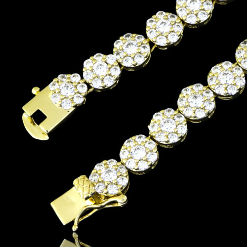 CZ FLOWER CHAIN ONE ROW IN 18''-30'' - 961622