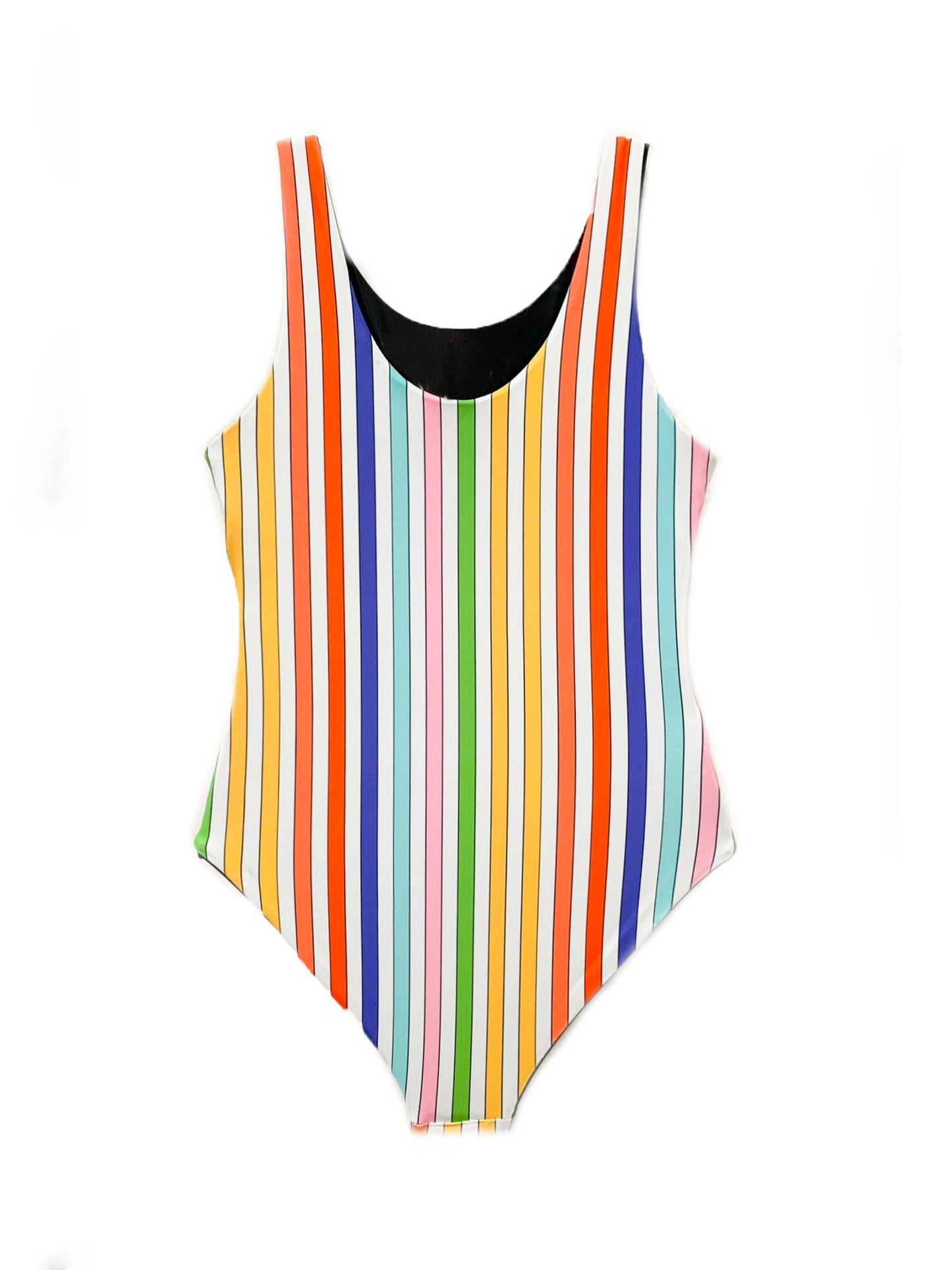 Rebel - Reversible Rainbow Sunglasses One Piece Swimsuit