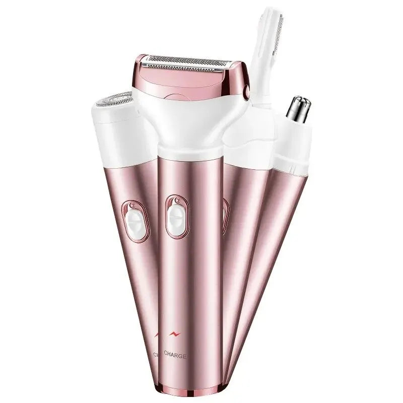 4 in 1 Electric Razor for Women Shaver Lady Shaver Body Hair Trimmer