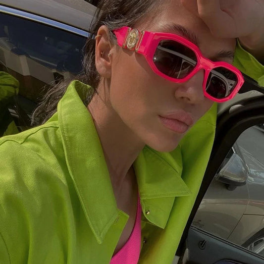 NEW ME IM Vintage Small Rectangle Sunglasses