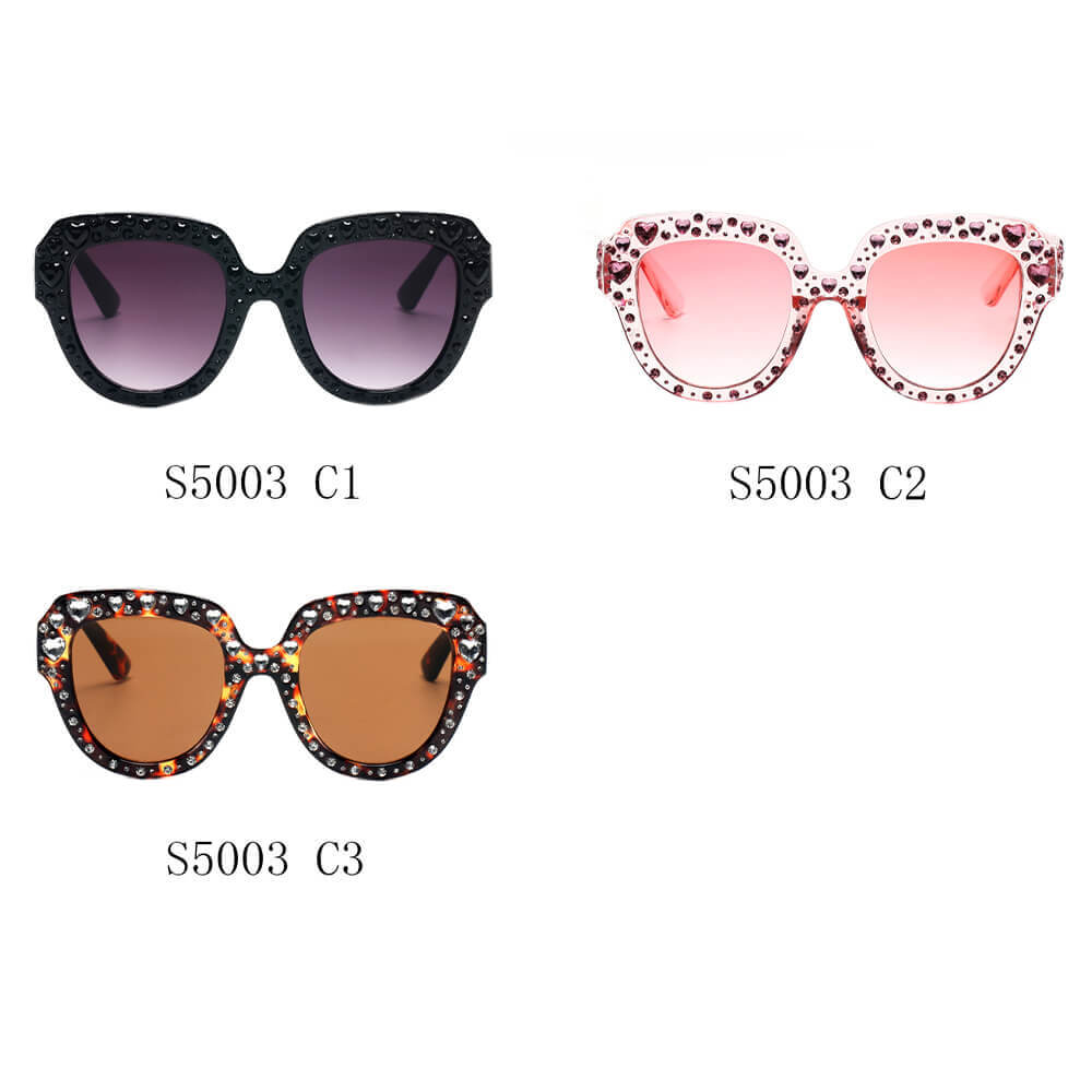 NEW ME IM Women Round Cat Eye Fashion Sunglasses