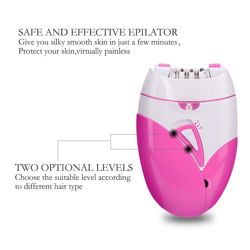 Electric Epilator USB Rechargeable Women Shaver Whole Body Available
