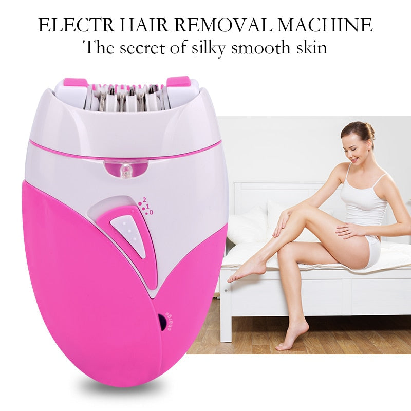 Electric Epilator USB Rechargeable Women Shaver Whole Body