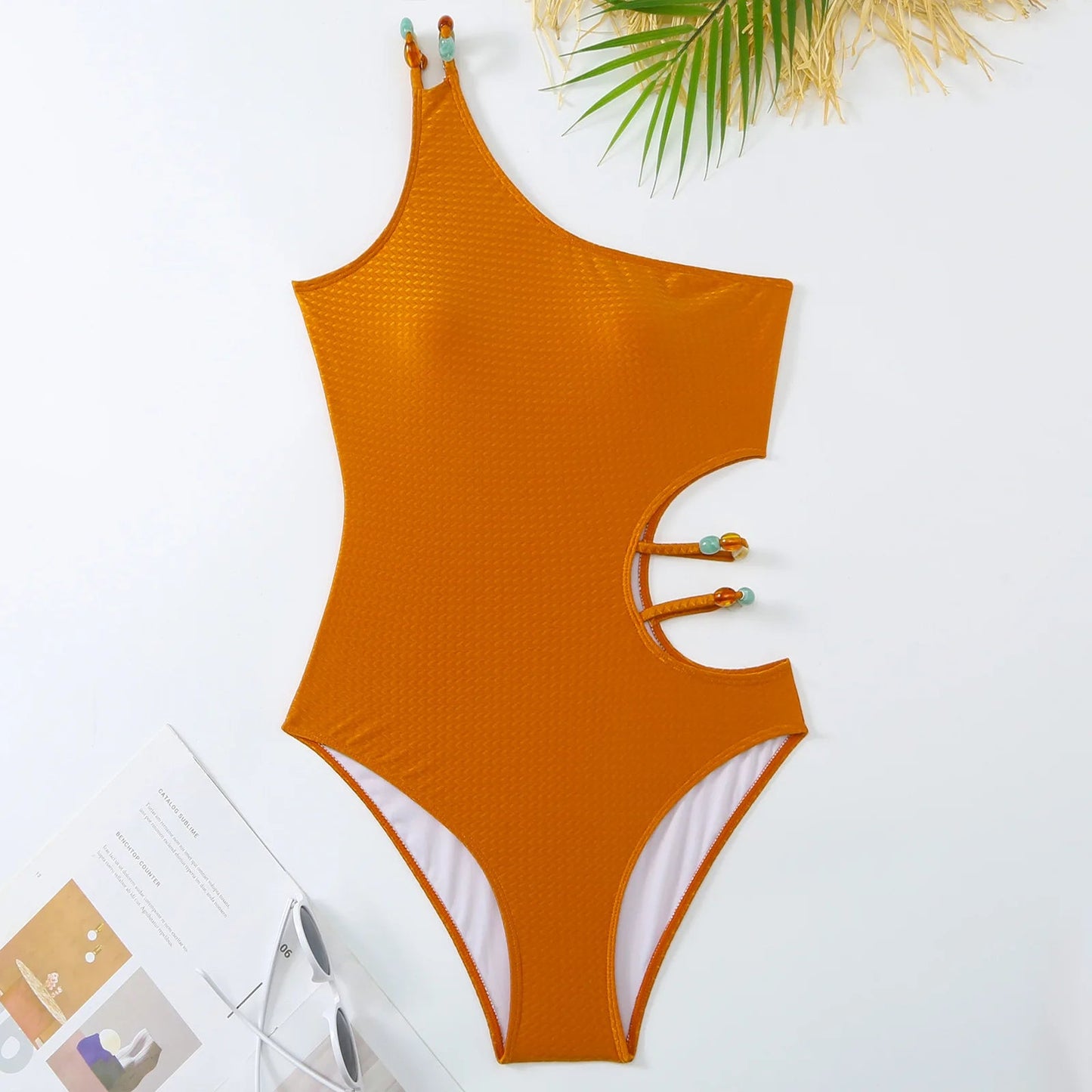 Luxury One Shoulder one Piece swimsuit