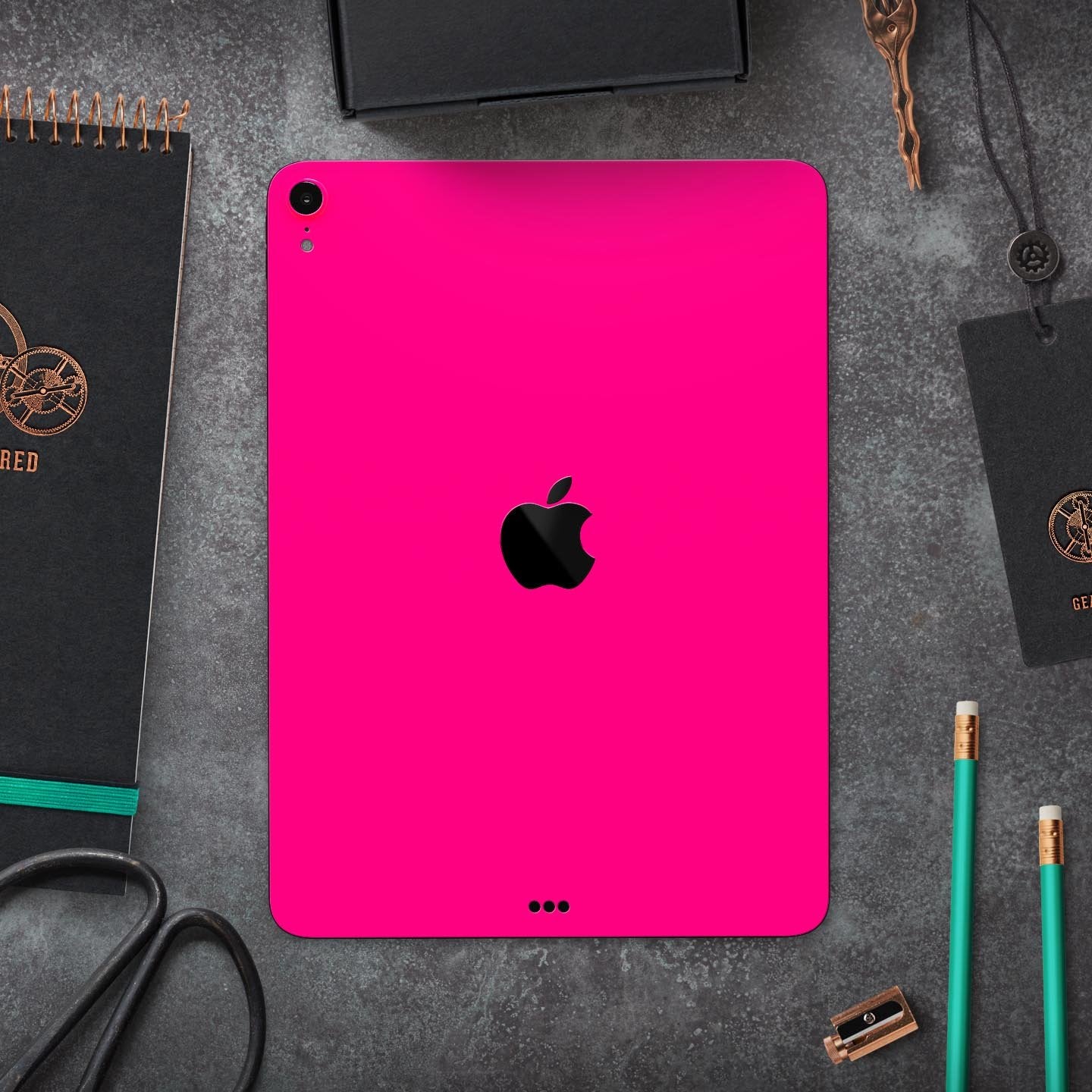Solid Pink V2 - Full Body Skin Decal for the Apple iPad Pro 12.9",