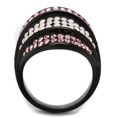 IP Black (Ion Plating) Stainless Steel Ring with Top Grade