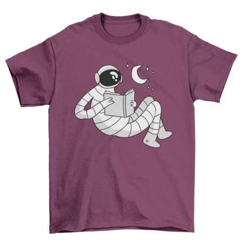 Astronaut reading t-shirt