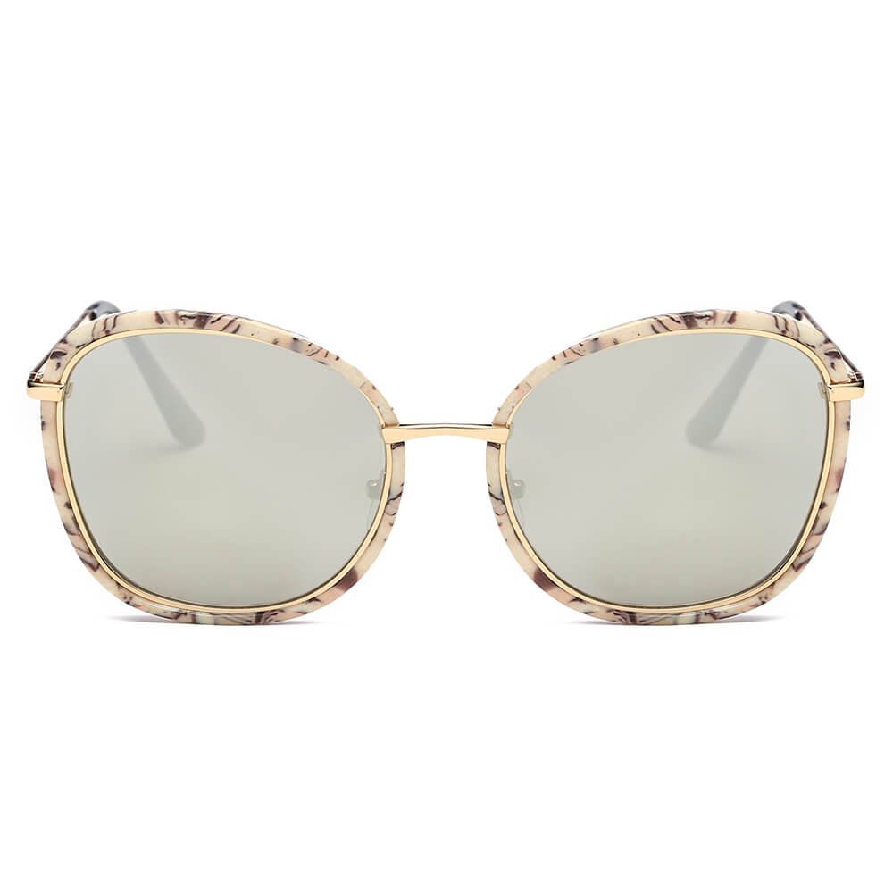 NEW ME IM BROOKVILLE | Women Round Cat Eye Oversize Sunglasses