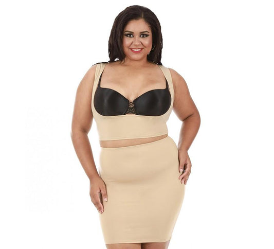 Plus Size Shapewear Slip Skirt