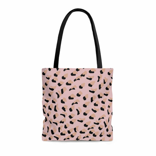 NEW ME IM Pink Leopard Print Shopper Tote Bag Medium
