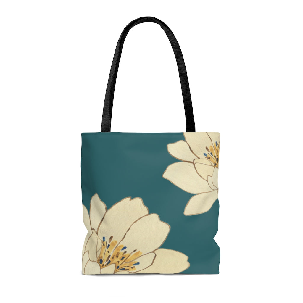 NEW ME IM Green Floral Beach Shopper Tote Bag Medium