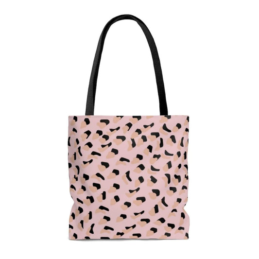 NEW ME IM Pink Leopard Print Shopper Tote Bag Medium