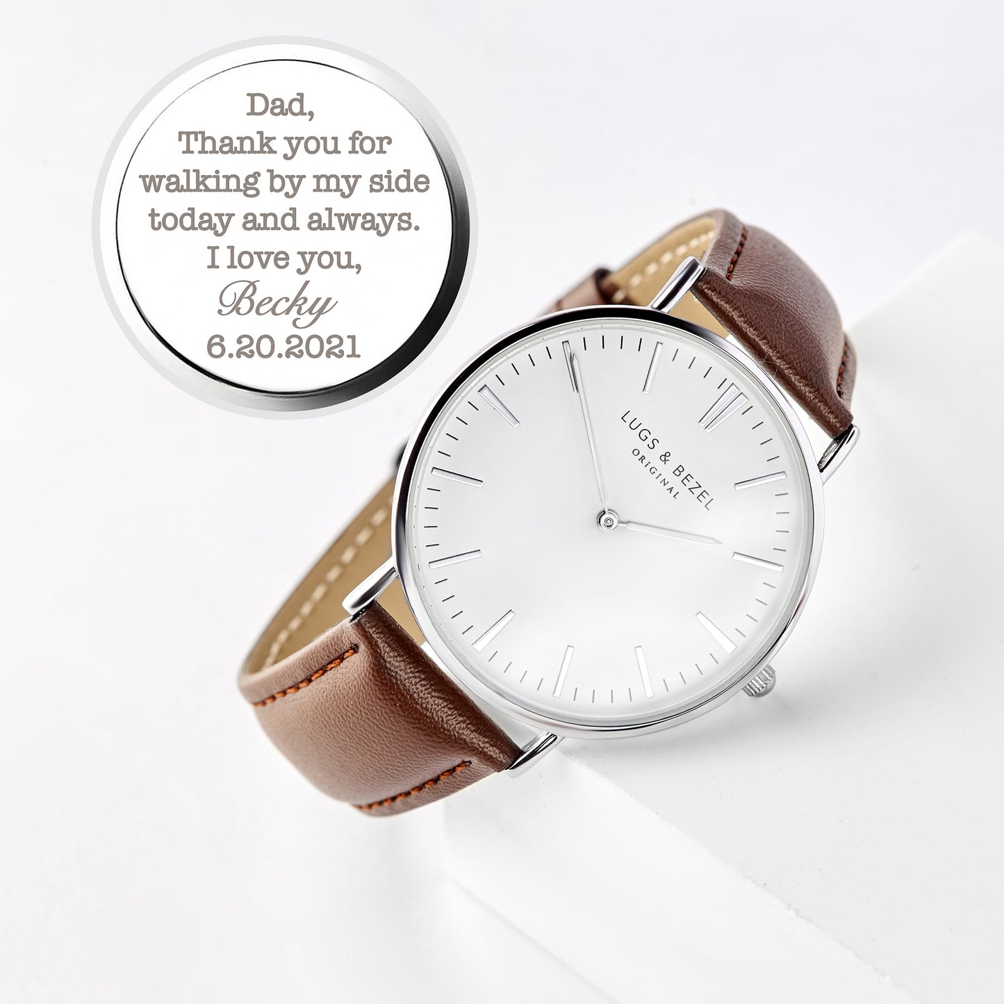 Mens Watch, Engraved Watch Gift for Boyfriend Husband