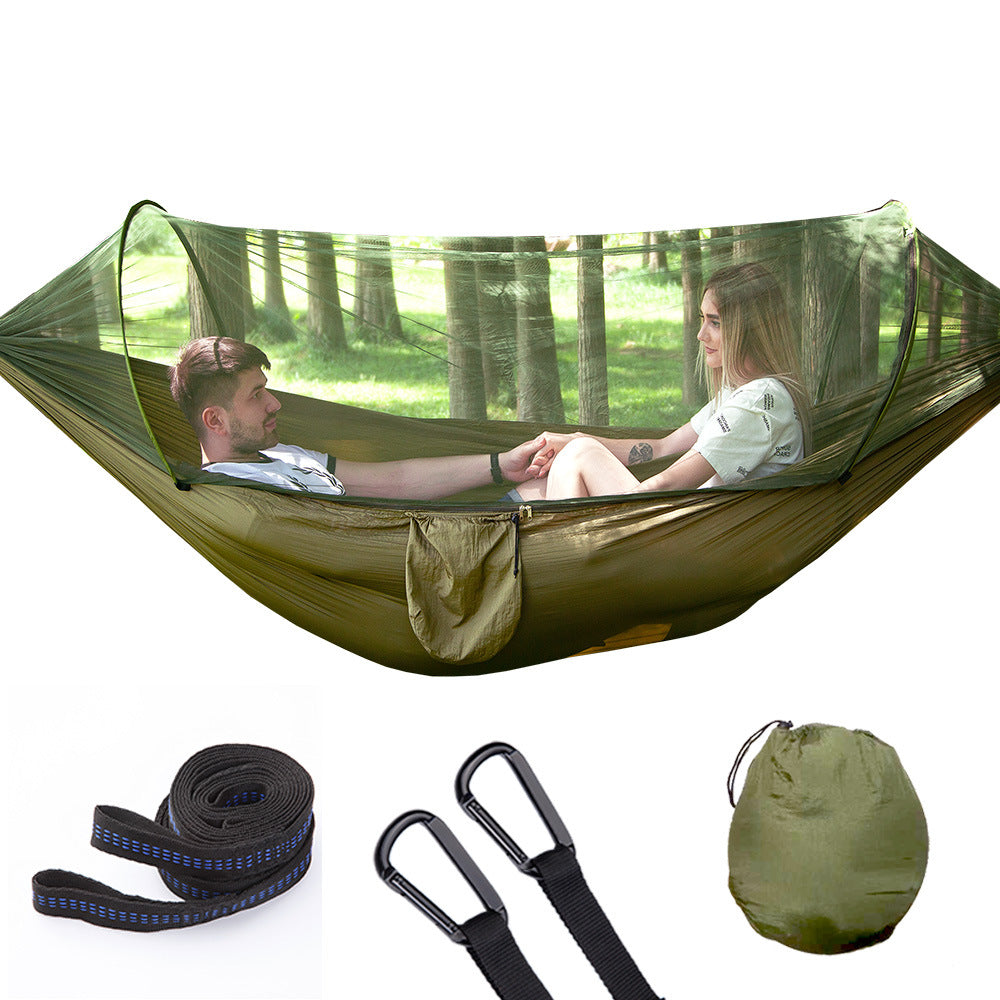 NEW ME IM Fully Automatic Quick Opening Hammock with Mosquito Net
