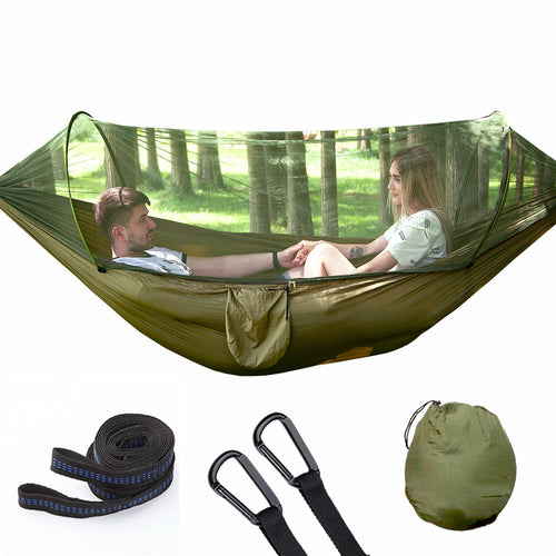 NEW ME IM Fully Automatic Quick Opening Hammock with Mosquito Net