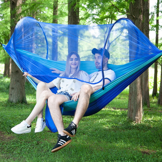 NEW ME IM Fully Automatic Quick Opening Hammock with Mosquito Net