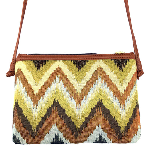NEW ME IM Jungle Chevron 12" Crossbody Bag