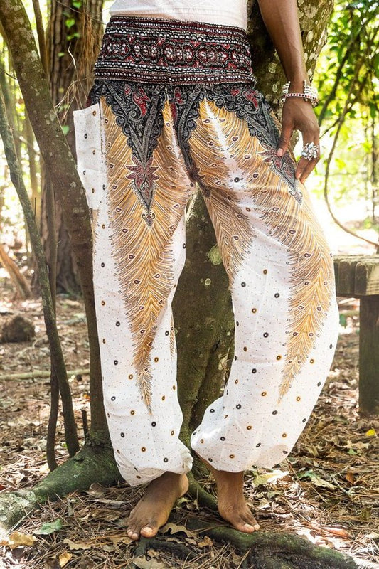 WHITE PEACOCK Women Boho Pants Hippie Pants
