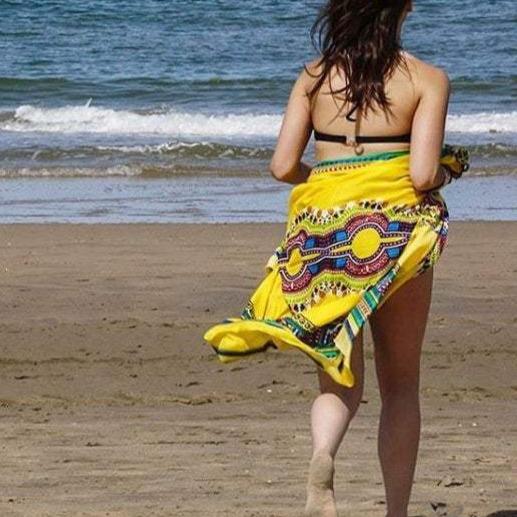 Coconut Cotton Beach Sarong Wear beach bikini cover dashiki printed