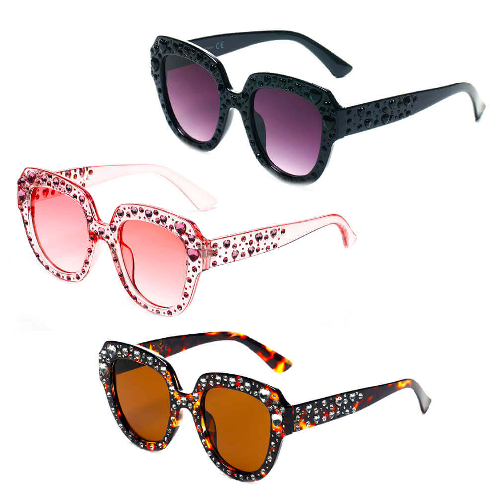 NEW ME IM Women Round Cat Eye Fashion Sunglasses