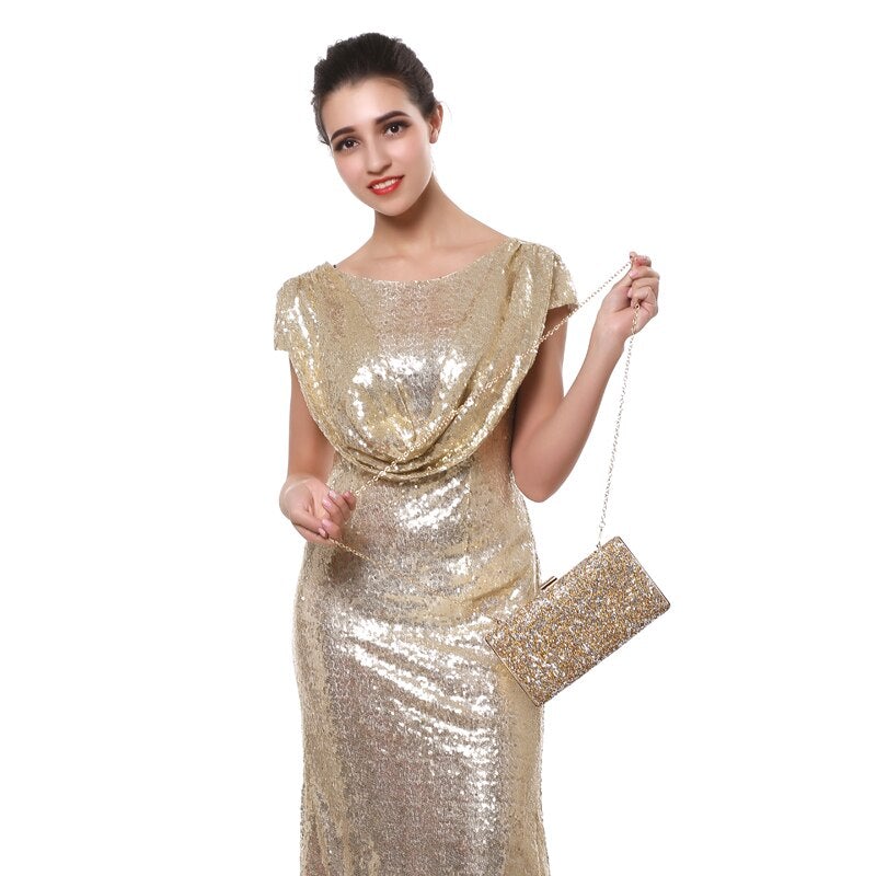 Woman Evening bag Women Diamond Rhinestone Clutch Crystal Chain