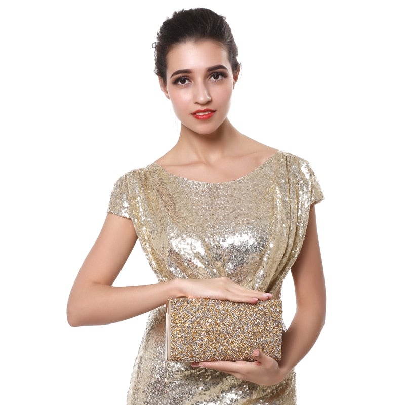 Woman Evening bag Women Diamond Rhinestone Clutch Crystal Chain