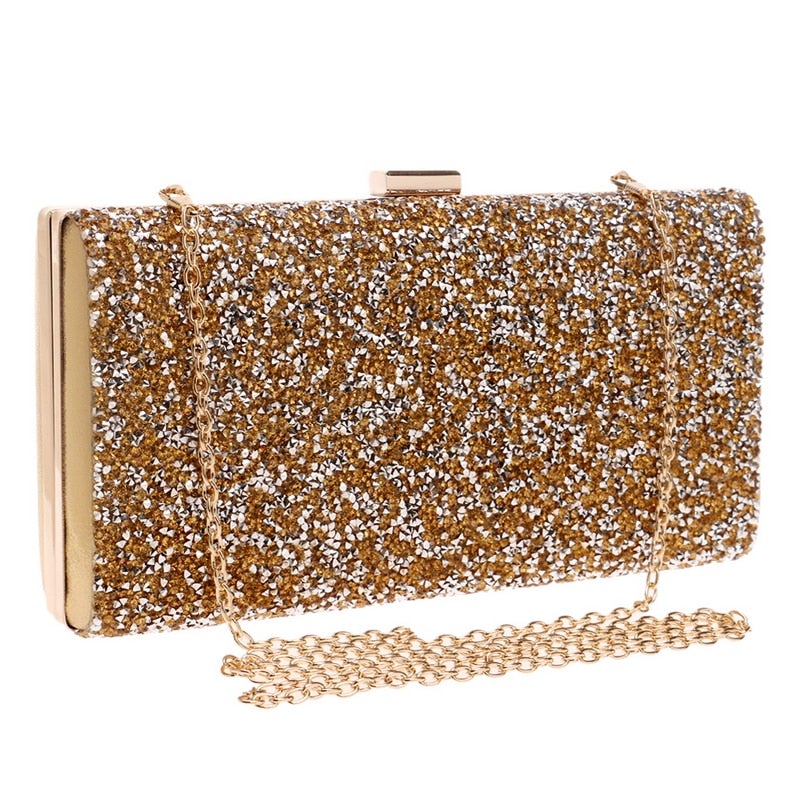 Woman Evening bag Women Diamond Rhinestone Clutch Crystal Chain