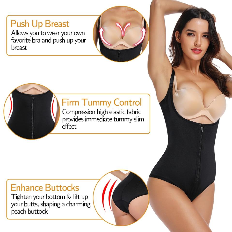 Women Shapewear Bodysuit Tummy Control Full Body Shaper Slimming