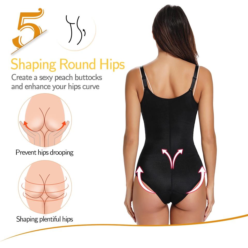Women Shapewear Bodysuit Tummy Control Full Body Shaper Slimming
