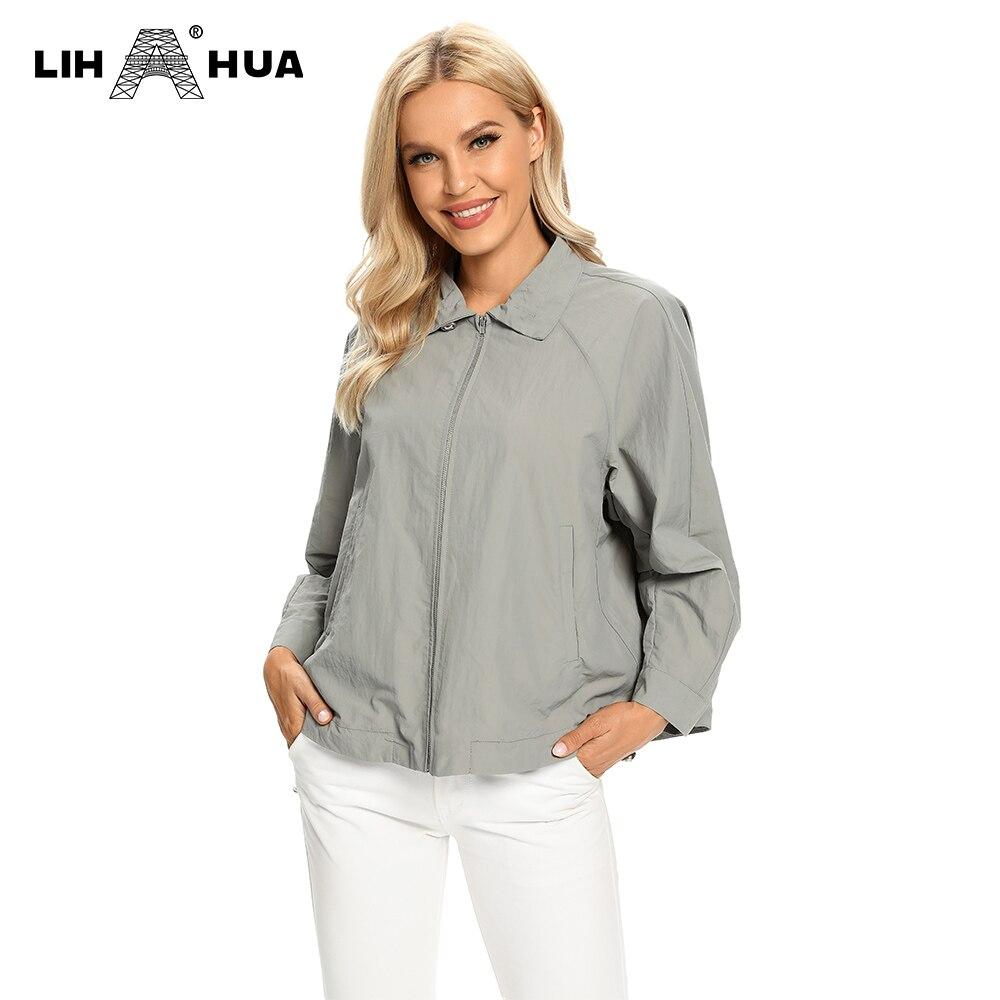 Women's Plus Size Windbreaker Short Lapel Jacket Spring And Autumn
