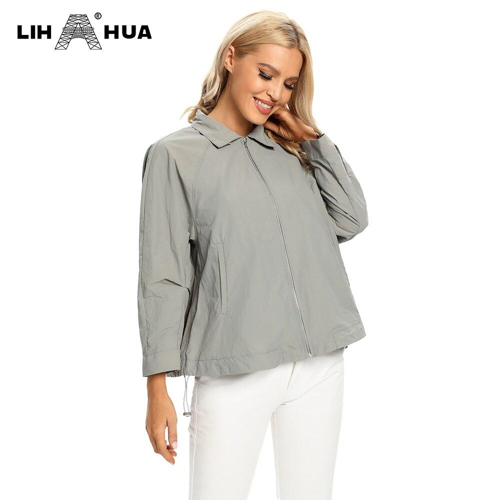 Women's Plus Size Windbreaker Short Lapel Jacket Spring And Autumn