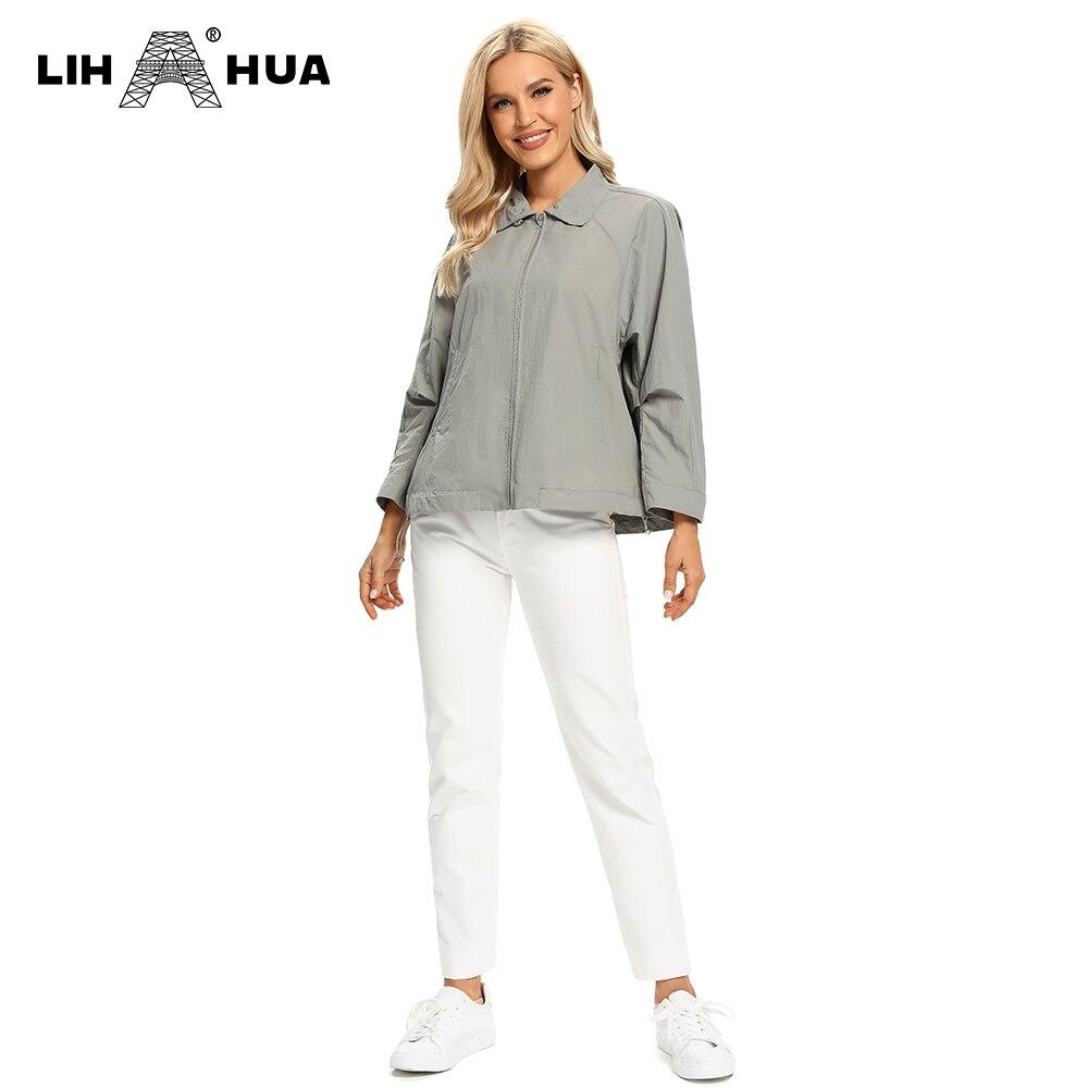 Women's Plus Size Windbreaker Short Lapel Jacket Spring And Autumn