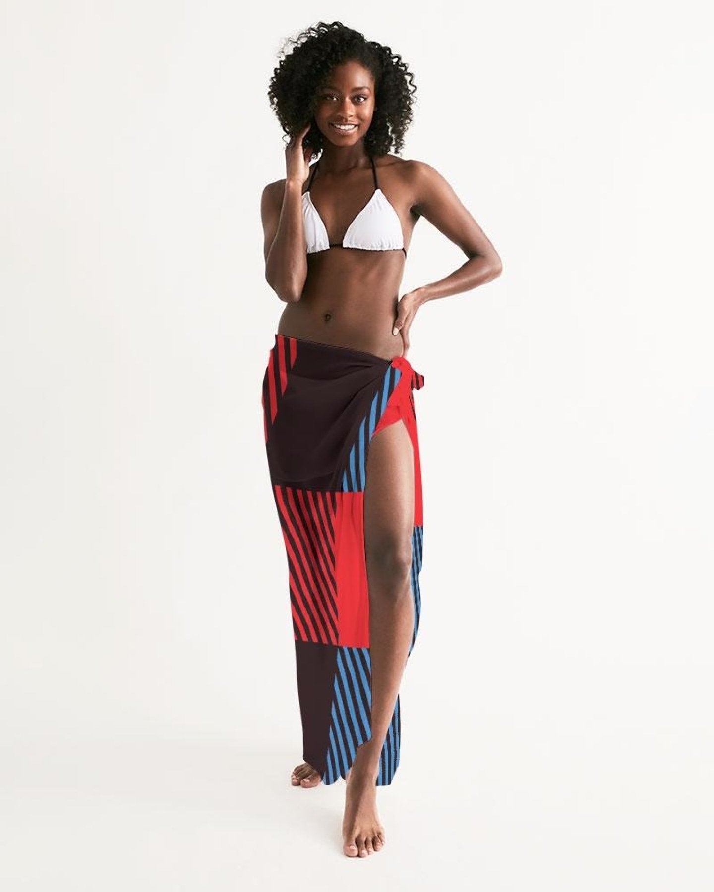 Sheer Multicolor Swimsuit Cover Up